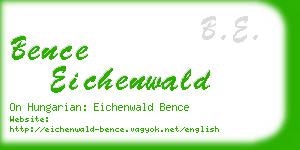 bence eichenwald business card